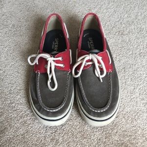 Sperry Brown/Red Boat Shoes